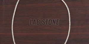 Round Cut Diamond Yellow Gold Necklace