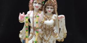 Marble Radha Krishna Statue