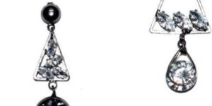 Silver Diamond Lightweight Earrings