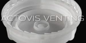 DIN 40 White Vented Caps