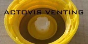 DIN 60 Yellow Vented Caps