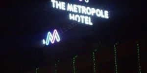 Neon Hotel Roof Top Sign Board