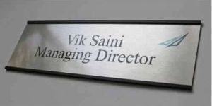 Stainless Steel Name Plate