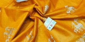 Hand Embroidered Tussar Silk Sarees