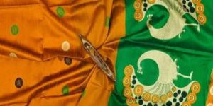 Jala Pallu Tussar Silk Sarees