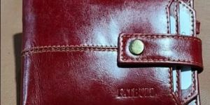 Men Maroon Leather Wallet