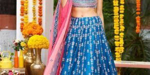 Designer Velvet Lehenga Choli