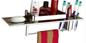 Stainless Steel 4 in 1 Multipurpose Bathroom Shelf