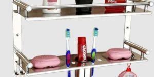 Stainless Steel 5 in 1 Bathroom Shelf