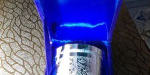 Embossed Silver Plated Glass