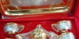 Gold and Silver Plated Tea Set