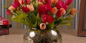 Golden Brass Round Flower Vase