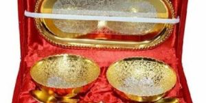 Silver and Gold Plated Bowl Set of 5 Pcs