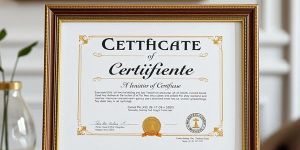 Paper Printed A4 Brown Goldline Framed Certificates