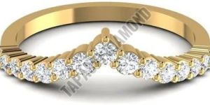 Ladies Curved Diamond Ring
