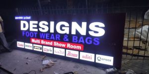 Rectangle Liquid Acrylic LED Sign Board