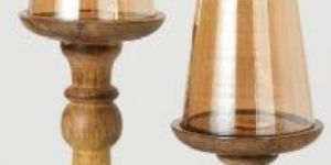 Wooden Candle Holders