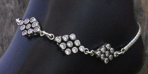 Ladies Sterling Silver CZ Payal