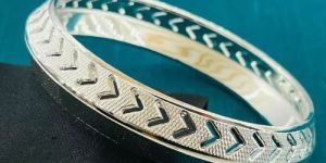 Mens Sterling Silver Kada