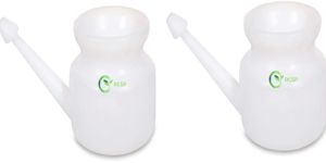RCSP White Plastic Jal Neti Pot Pack of 2