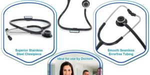 RCSP Acoustic Stethoscope For Medical Students, Doctors & Nurse with Attractive Colour, lightweight Aluminium anodizing Chest Piece with Flexible