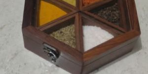 Wooden Spice Box