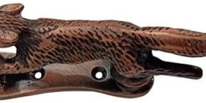 Running Fox Antique Iron Door Knocker