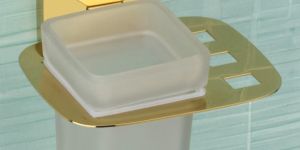 Roden Gold Square Tumbler Holder