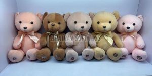 Ribbon SS Sitting Stuffed Teddy