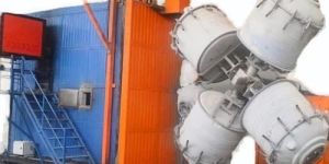 Two Arm Biaxial Roto Moulding Machine