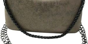 Women Cream Velvet Clutch Bag