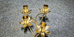 Wrought Iron Candle Holders