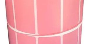 Pink Paper Barcode Sticker