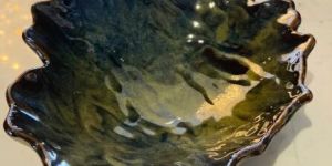 Dark Green L Ceramic Appetizer Bowl