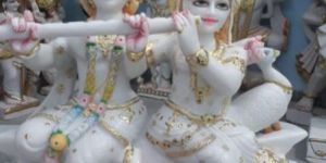 Marble Radha Krishna Statue