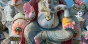 Multicolor Marble Ganesh Statue