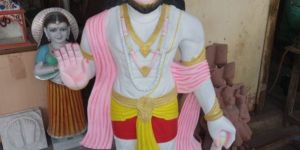 Standing Hanuman Marble Statue