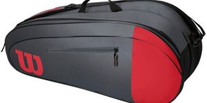 Wilson Team 6 Racquet Bag - Red & Grey