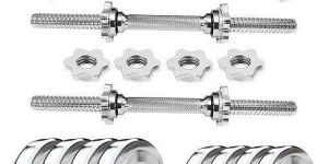 Adjustable Steel Dumbbell Set with Weight Plates