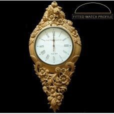 Vertical Flowered Wall Clock