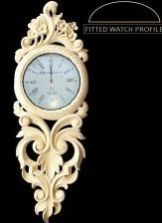 Vertical Scrolled Wall Clock