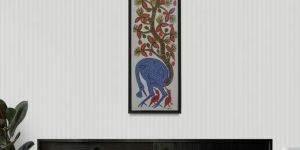 Peacock Tree Acrylic Painting