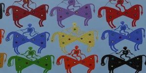 Pithora Horses Painting
