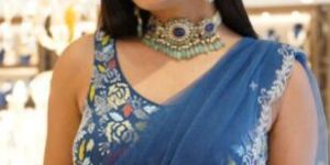 Tanzanite Polki Necklace Set