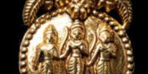 Traditional Temple Design Gold Earrings