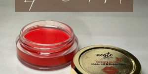 Aegte Organics Cosmic Glow Coral Lip Balm 5 Gm