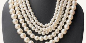 Agate Queen Style Pearl Drop Earrings & Necklace Set