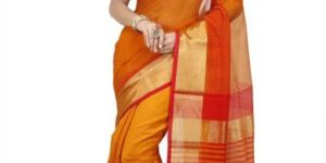 Women's Silk-Cotton Maheshwari Saree