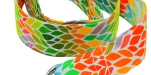 Tie Dye Cotton Dog Leash(Flat ,Medium)