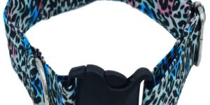 Wonder Leopard Cotton Dog Collar